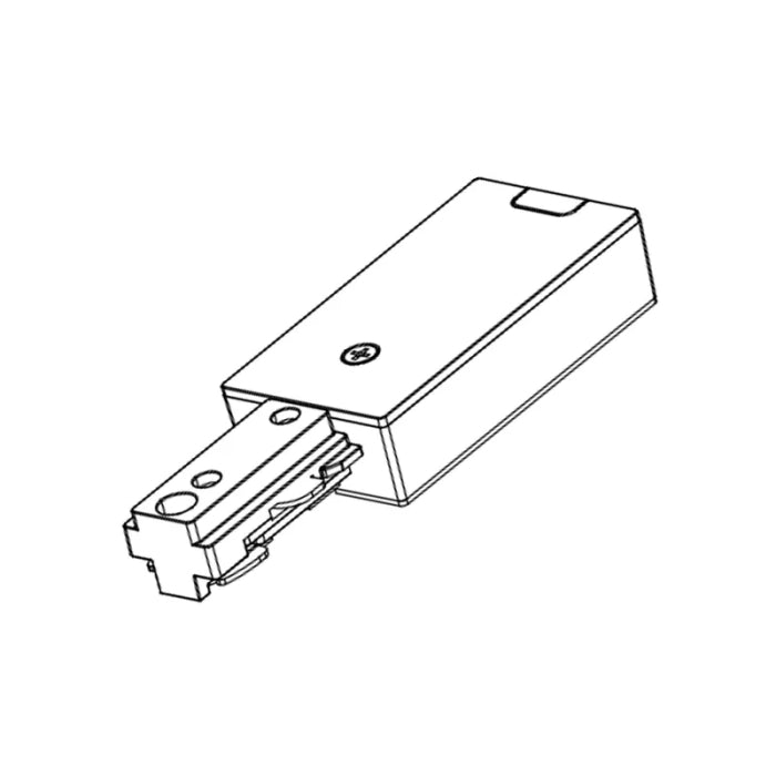 Westgate TR-LE-WH 3-Wire Track Live End - White