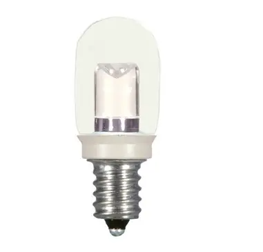 SATCO Lighting S9177 LED T6 Specialty Indicator Clear Bulb, Candelabra Base, Non-Dimmable, Wattage 0.8W, Color Temperature 2700K