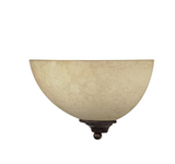 Nuvo 60-044 Tapas - 1 Light 12" Wall Sconce Light with Tuscan Suede Glass - Old Bronze Finish