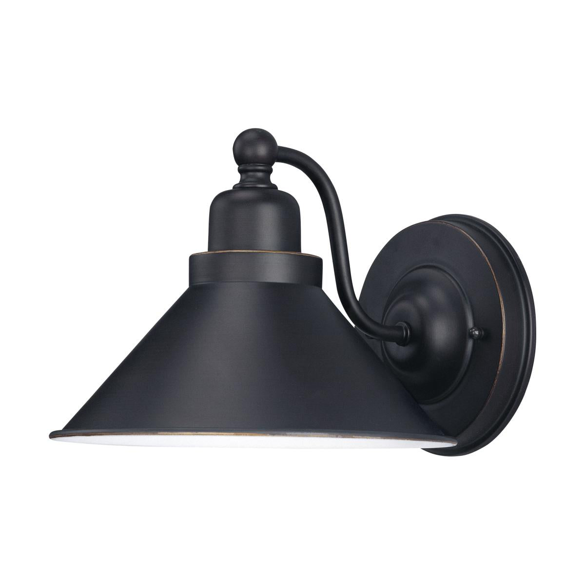 Nuvo 60-1709 Bridgeview - 1 Light Wall Sconce - Mission Dust Bronze Finish - Steel Construction, Medium Base, Damp-Rated, 100W Max