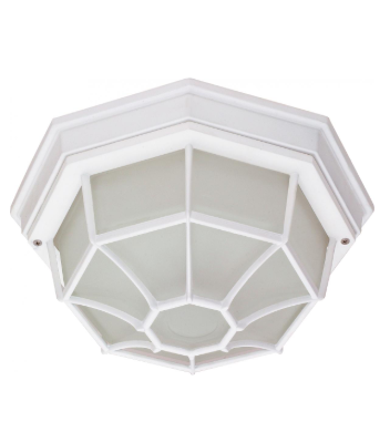 Nuvo 60-3450 1 Light - 12" - Ceiling Spider Cage Fixture - Die Cast; Glass Lens; Color retail packaging