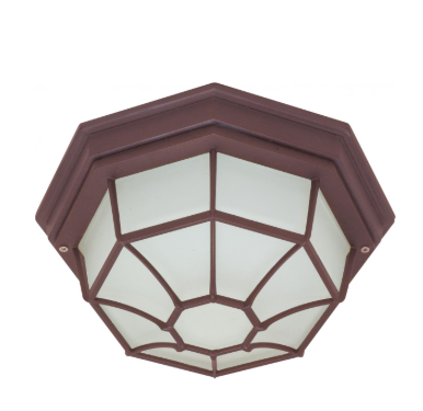 Nuvo 60-3451 1 Light - 12" - Ceiling Spider Cage Fixture - Die Cast; Glass Lens; Color retail packaging