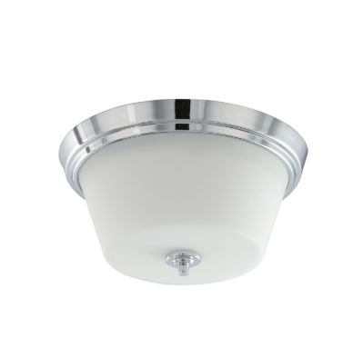 Nuvo 60-4088 Bento - 3 Light Flush with Satin White Glass - Polished Chrome Finish