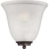 Nuvo  60-5375 Empire - 1 Light Wall Sconce - Mahogany Bronze Finish with Frosted Glass, 60W Max