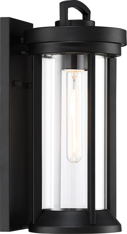 Nuvo 60-6502 Huron 1-Light Small Wall Lantern - Aged Bronze with Clear Glass, 60W Max, 120V, Wet Location Rated