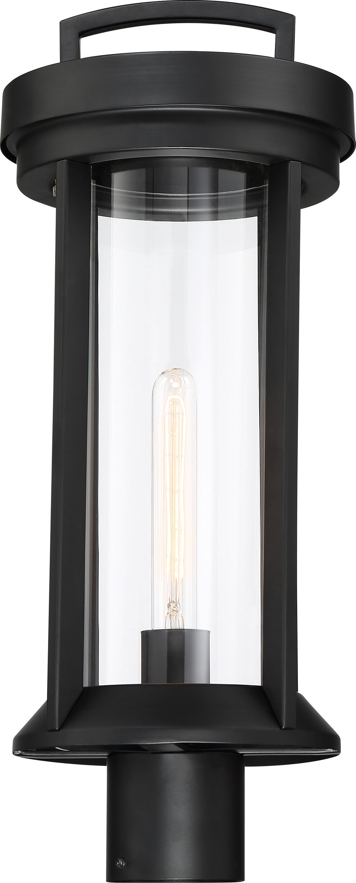 Nuvo 60-6503 Huron 1-Light Post Lantern - Aged Bronze with Clear Glass, 60W Max, 120V, Wet Location Rated