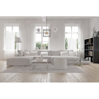 Nuvo 60-6991 Cirrus 6-Light Chandelier - Polished Nickel / Clear Glass Shade