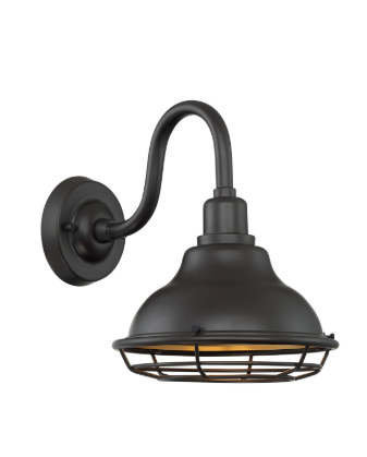 Nuvo 60-7011 Newbridge - 1 Light Small Wall Sconce with- Dark Bronze and Gold Finish