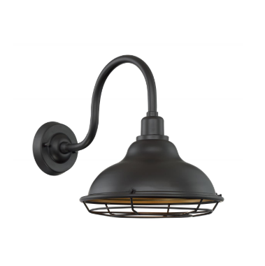 Nuvo 60-7012 Newbridge - 1 Light Large Wall Sconce with- Dark Bronze and Gold Finish