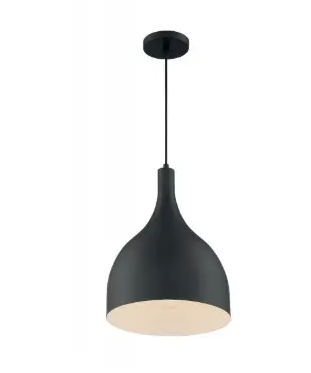 Nuvo 60-7087 Bellcap Series Large Pendant Light, Wattage 100W, Matte Black