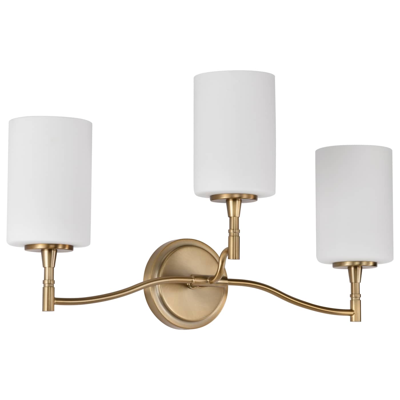 Nuvo 60-8203 Liam 22 inch 3 Light Vanity Wall Light - Finish: Burnished Brass