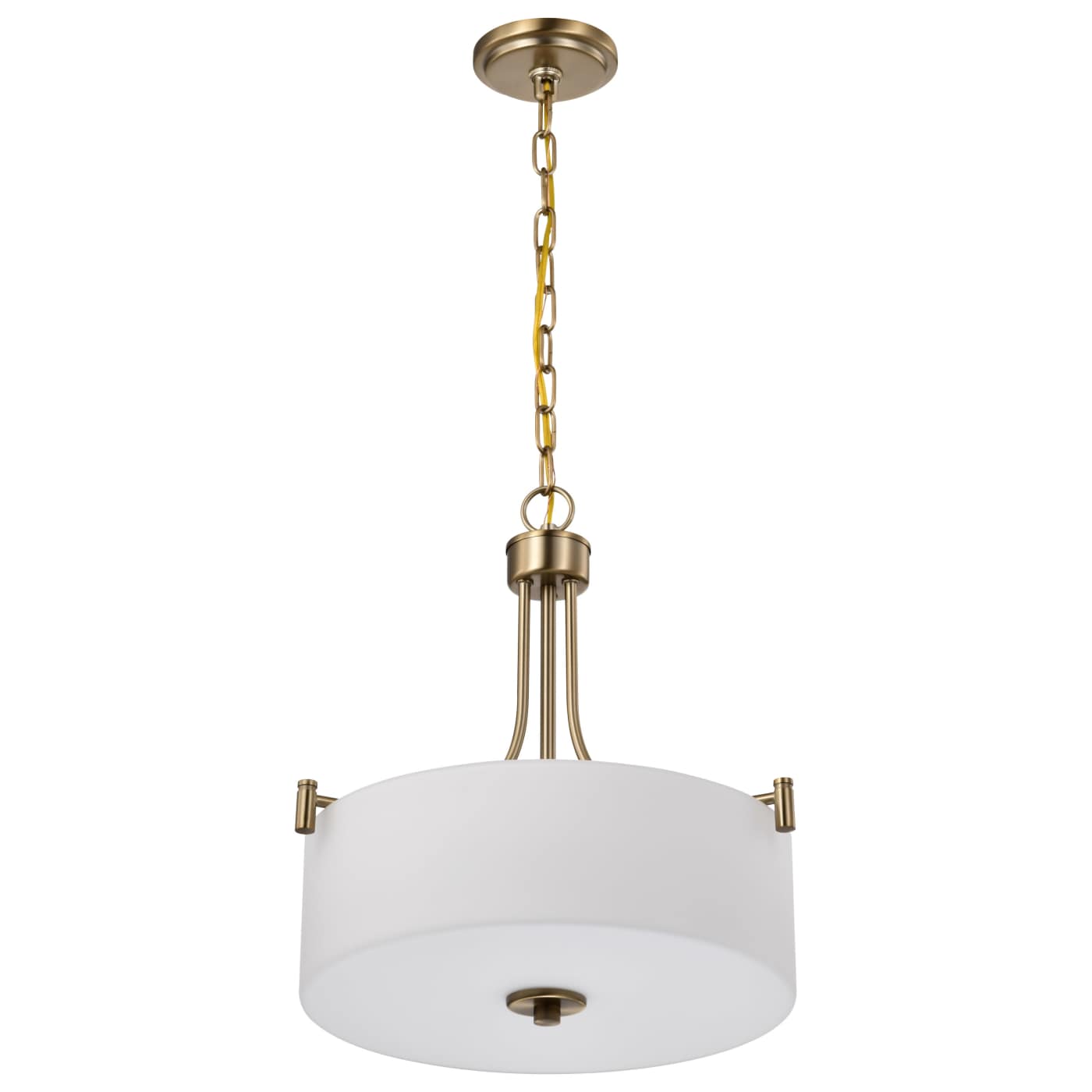 Nuvo 60-8204 Liam 15.88 inch 3 Lights Pendant Ceiling Light - Finish: Burnished Brass