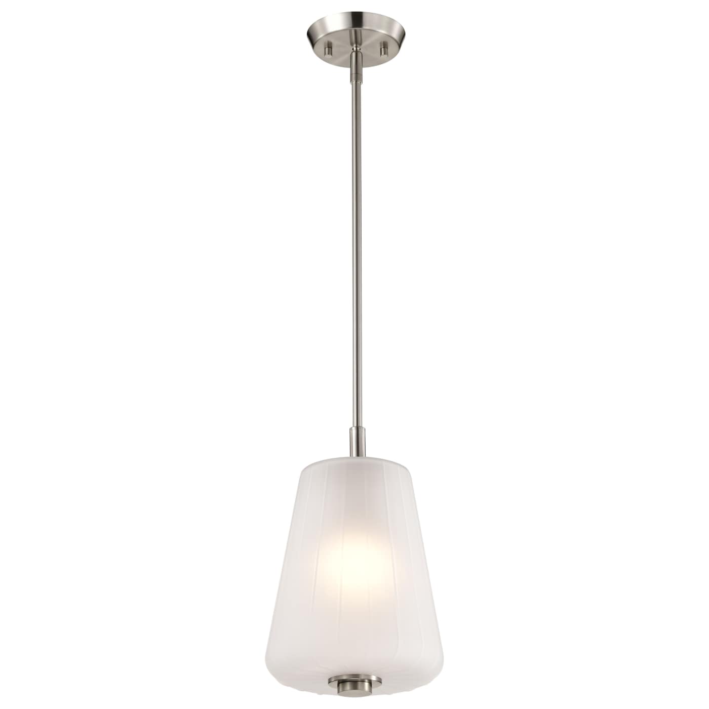 Nuvo 60-8227 Lune 8 inch Pendant Ceiling Light - Finish: Brushed Nickel