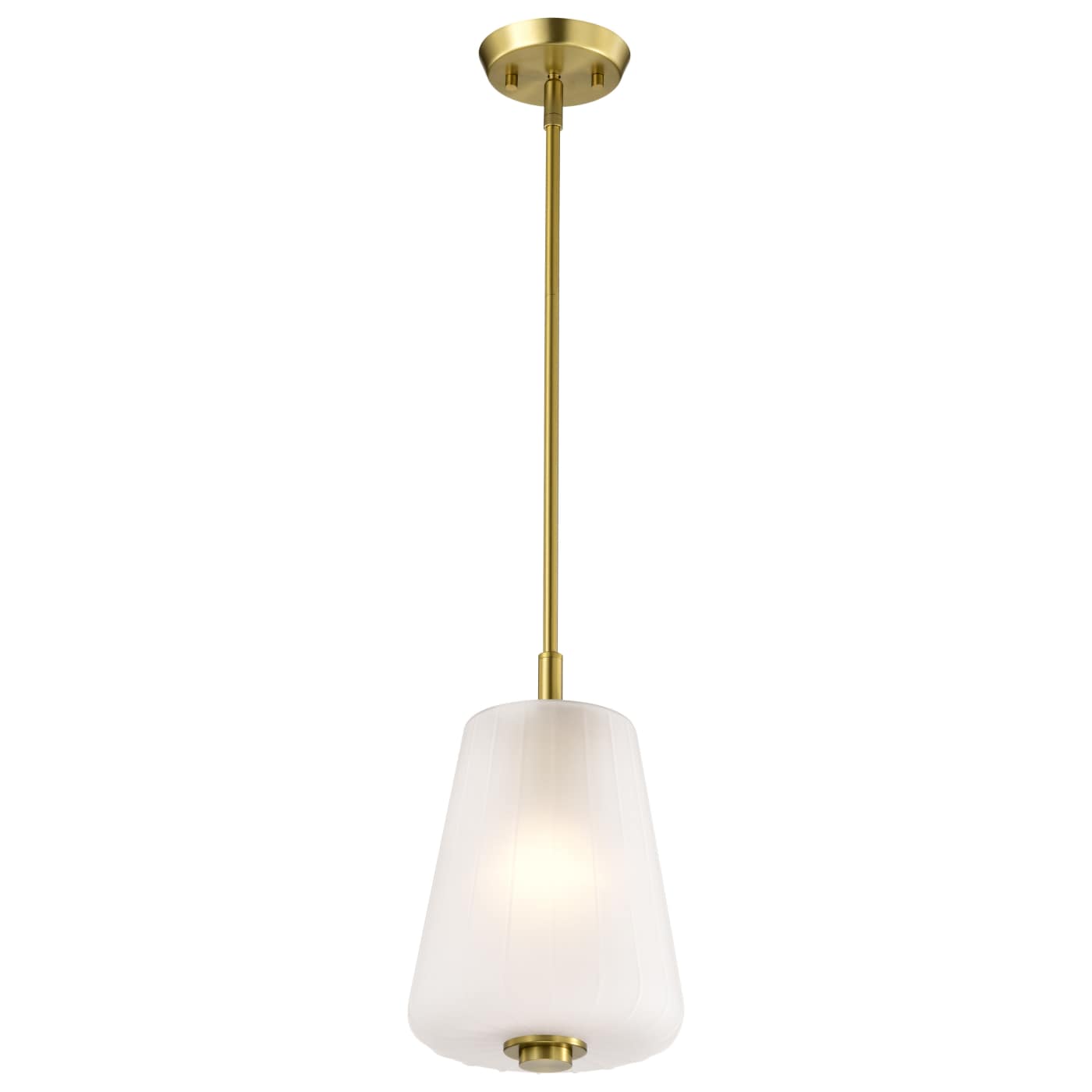 Nuvo 60-8237 Lune 8 inch Pendant Ceiling Light - Finish: Vintage Brass