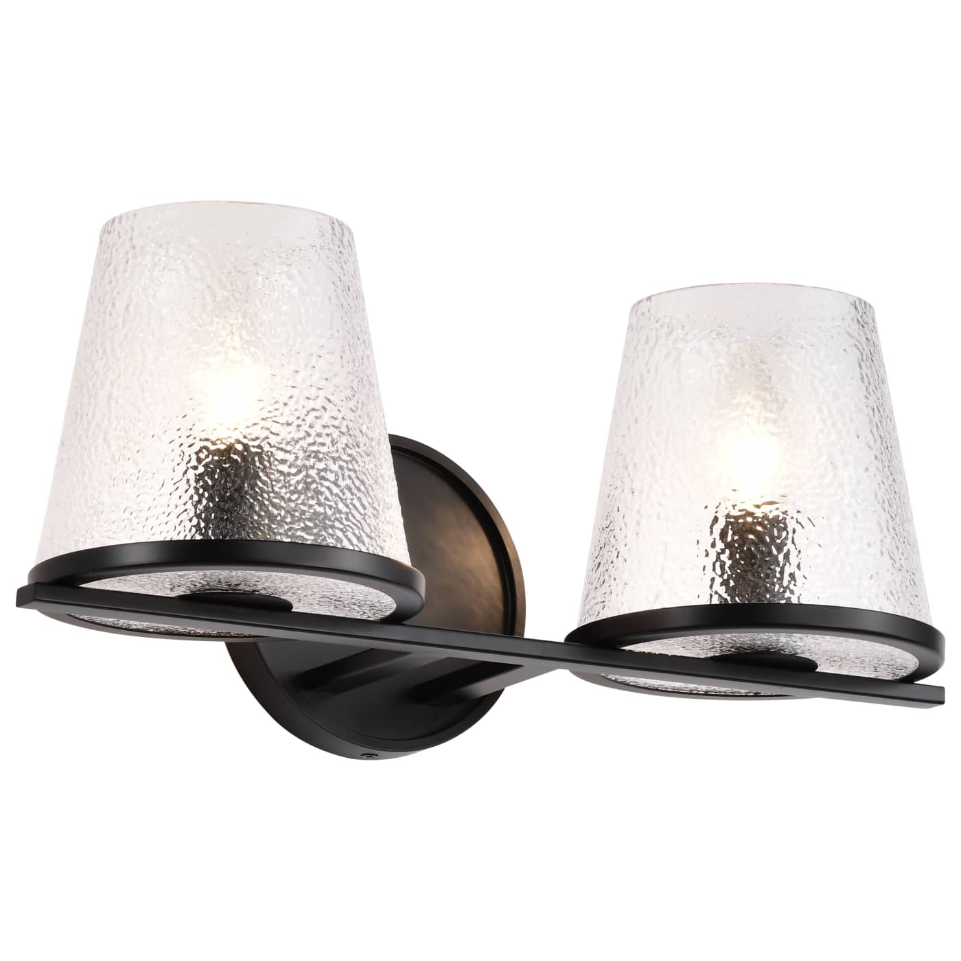 Nuvo 60-8252 Valentine 16" 2 Light Vanity Wall Light - Finish: Black