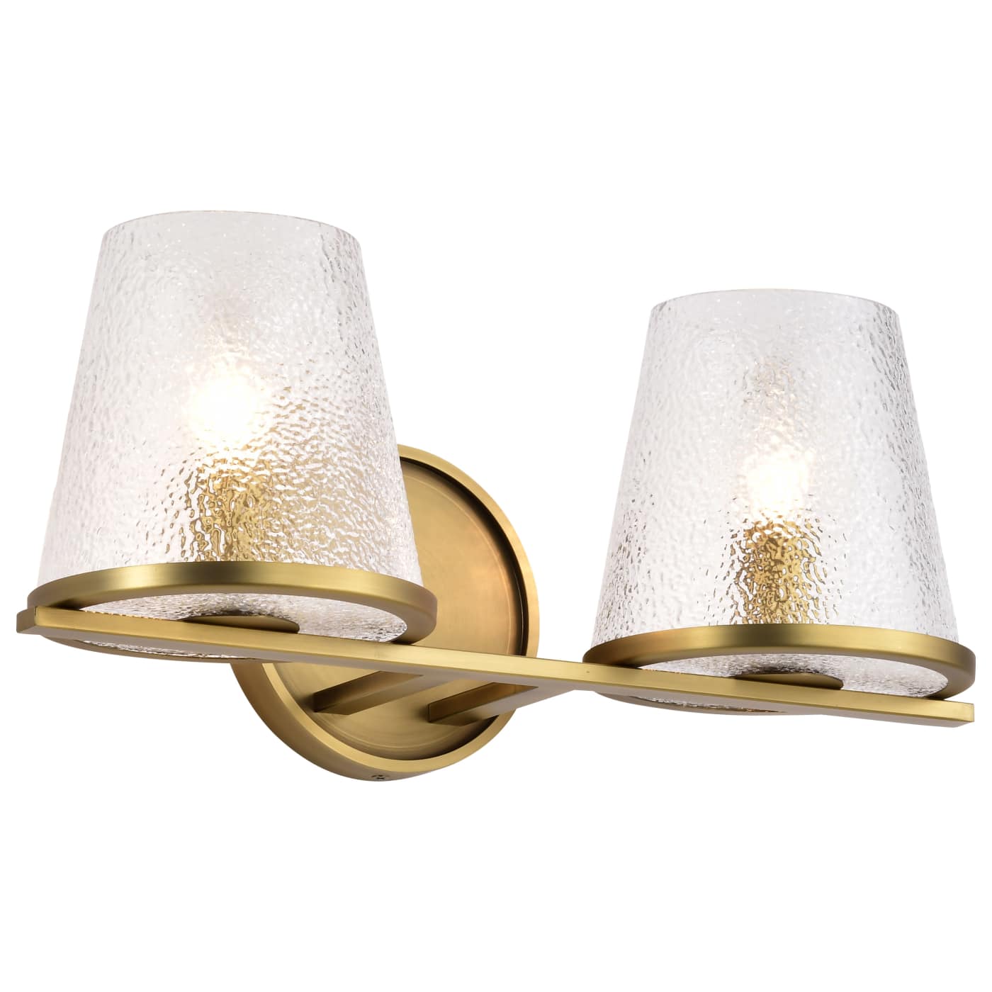 Nuvo 60-8262 Valentine 16" 2 Light Vanity Wall Light - Finish: Vintage Brass