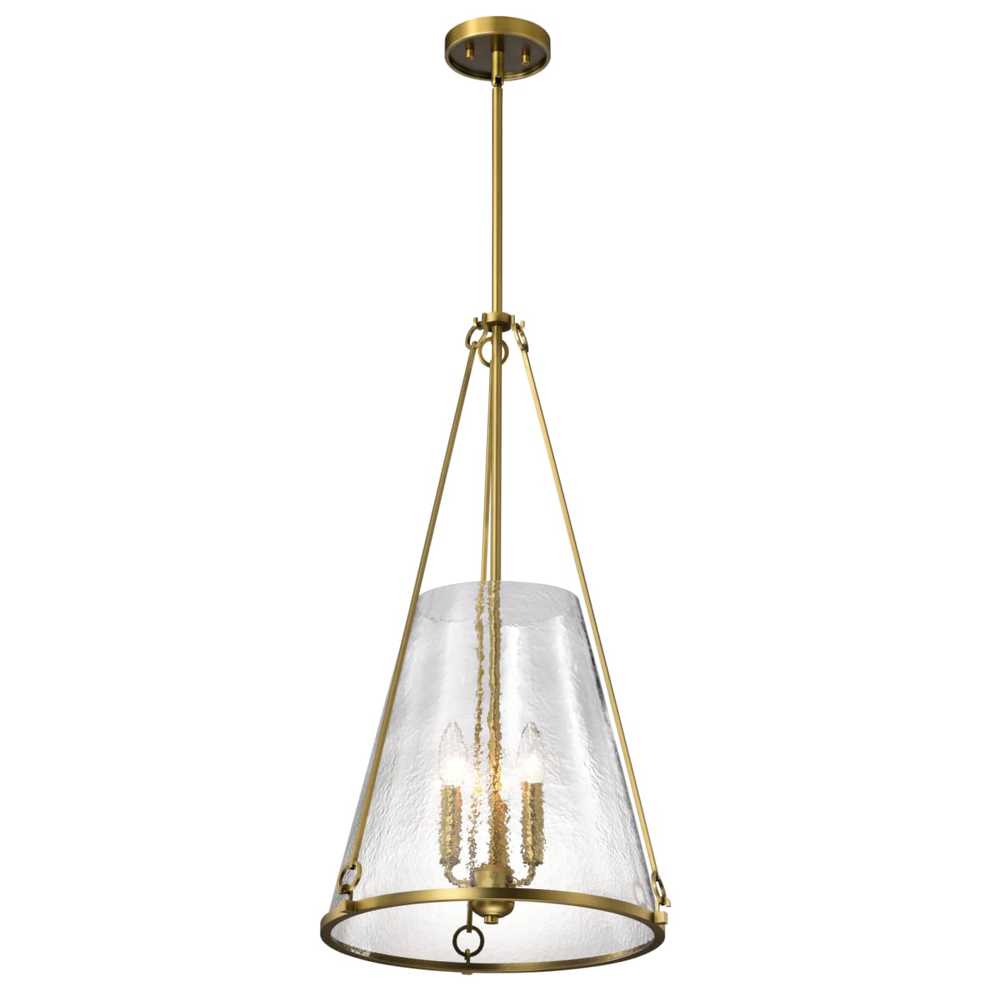 Nuvo 60-8267 Valentine 16" 2 Light Large Pendant Ceiling Light - Finish: Vintage Brass