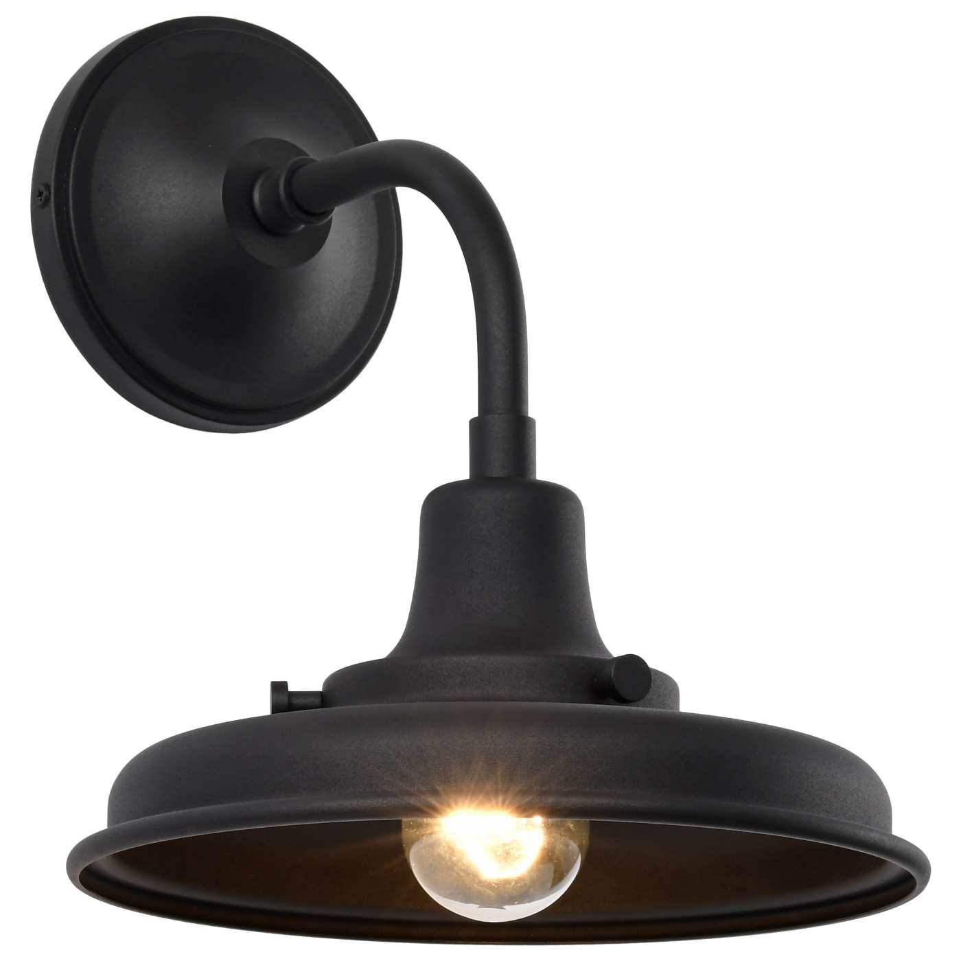 Nuvo 60-8550 Morris 11.63" 1 Light Outdoor Wall Lantern Light - Finish: Black