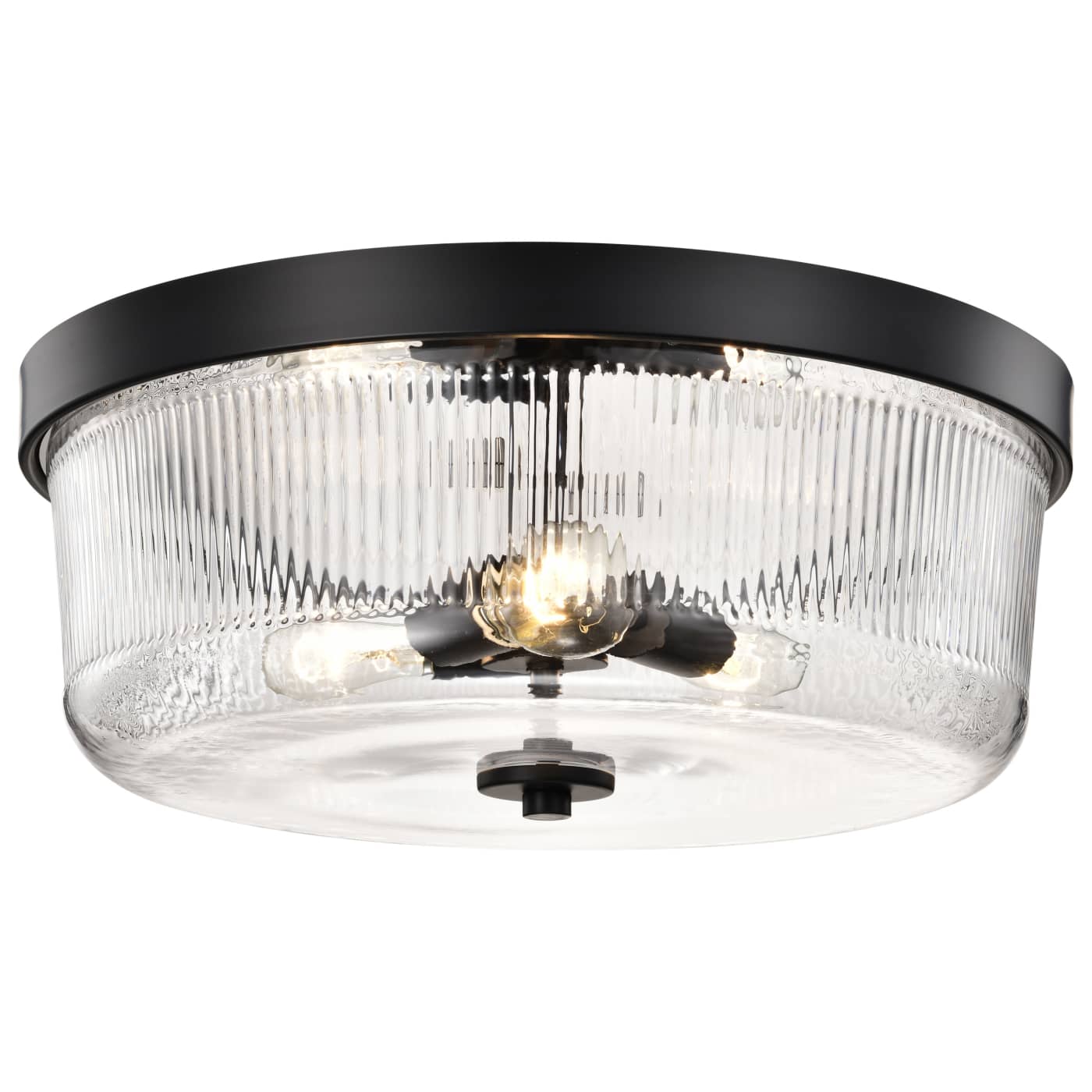Nuvo 60-8609 Grayson 17.25" Indoor Flush Mount Ceiling Light - Finish: Matte Black