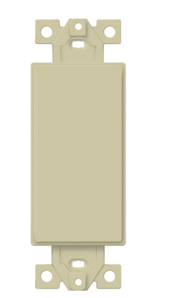 Enerlites 6001-I Blank Decorater Wall Plate Insert, Ivory