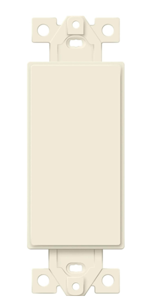 Enerlites 6001-LA Blank Decorater Wall Plate Insert, Light Almond