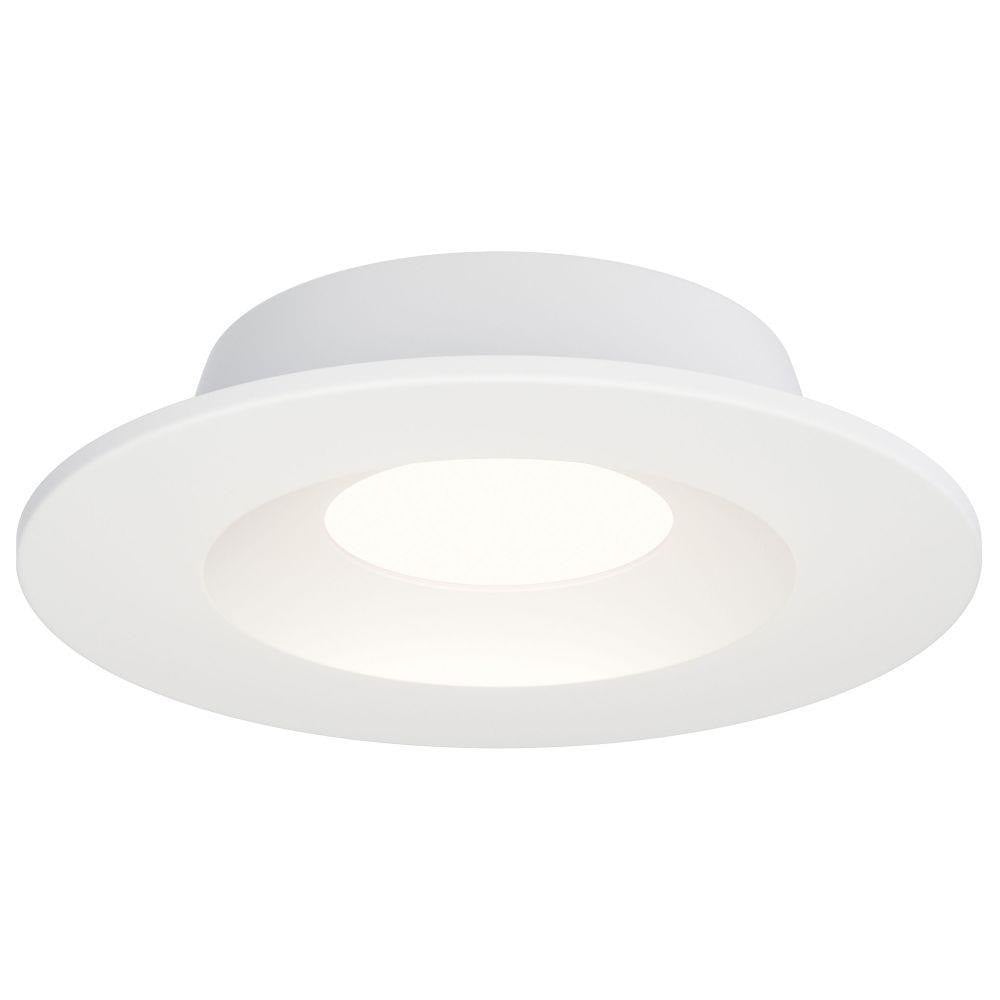 Maxim Lighting 87664WTBK Crisp 1 Light 4.5 Inch White Black LED Round Recessed Downlight - Main View