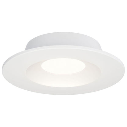 Maxim Lighting 87664WTBK Crisp 1 Light 4.5 Inch White Black LED Round Recessed Downlight - Main View