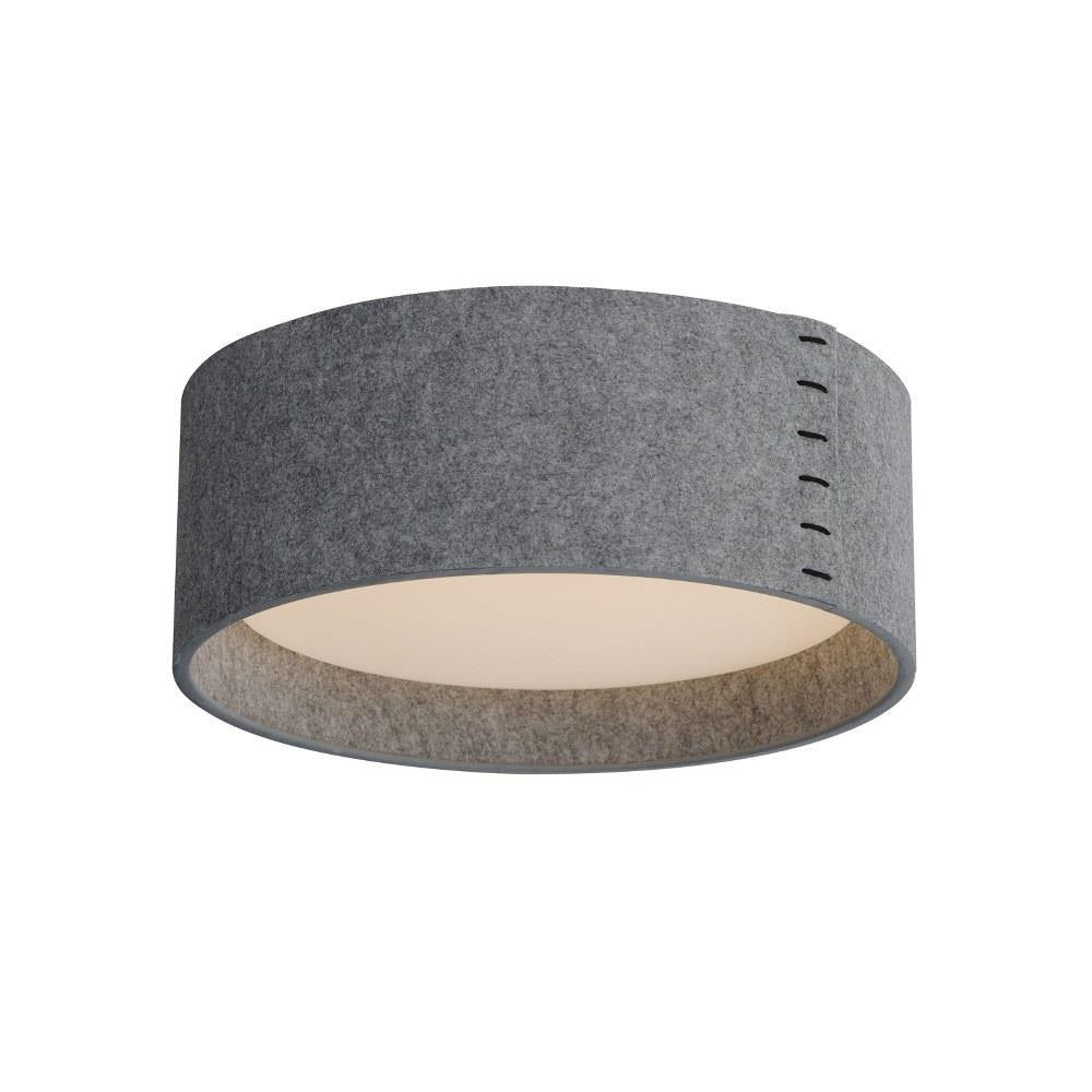 Maxim Lighting 60230WL Prime 1 Light 16 Inch White Linen Flush Mount Ceiling Light