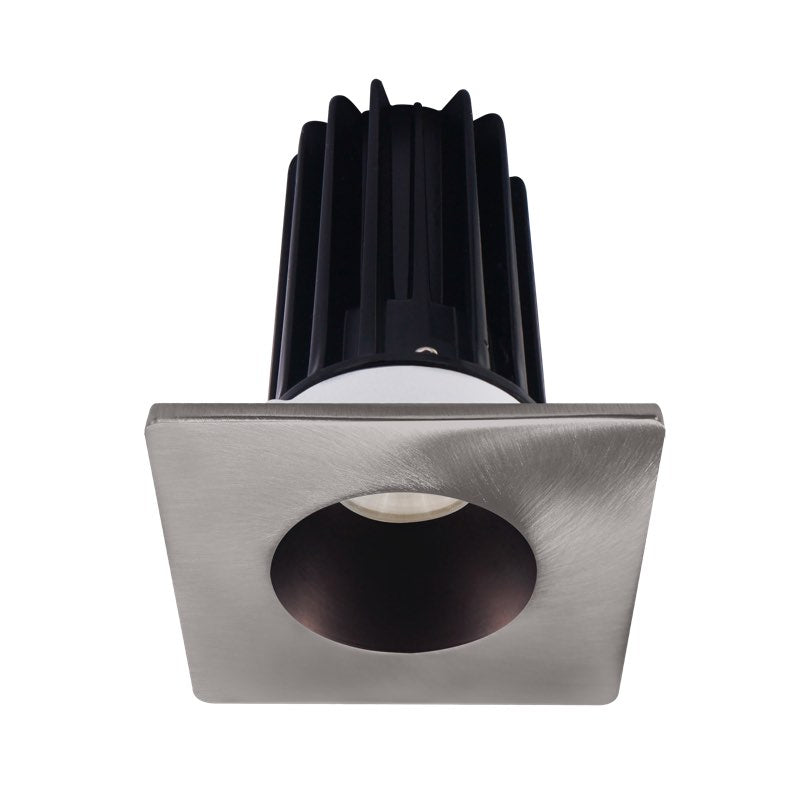 Lotus LED Lights LED-2-S8W2-40K-2RRBZ-2STBN 2" LED Recessed Downlight - 8W - 4000K - 620 Lumens - Bronze Reflector - Square Brushed Nickel Trim - 120V