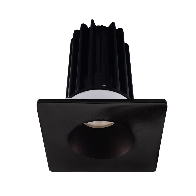 Lotus LED Lights LED-2-S15W-40K-2RRBZ-2STBK 2" LED Recessed Downlight - High Output - 15W - 4000K - 1,020 Lumens - Bronze Reflector - Square Black Trim - 120V
