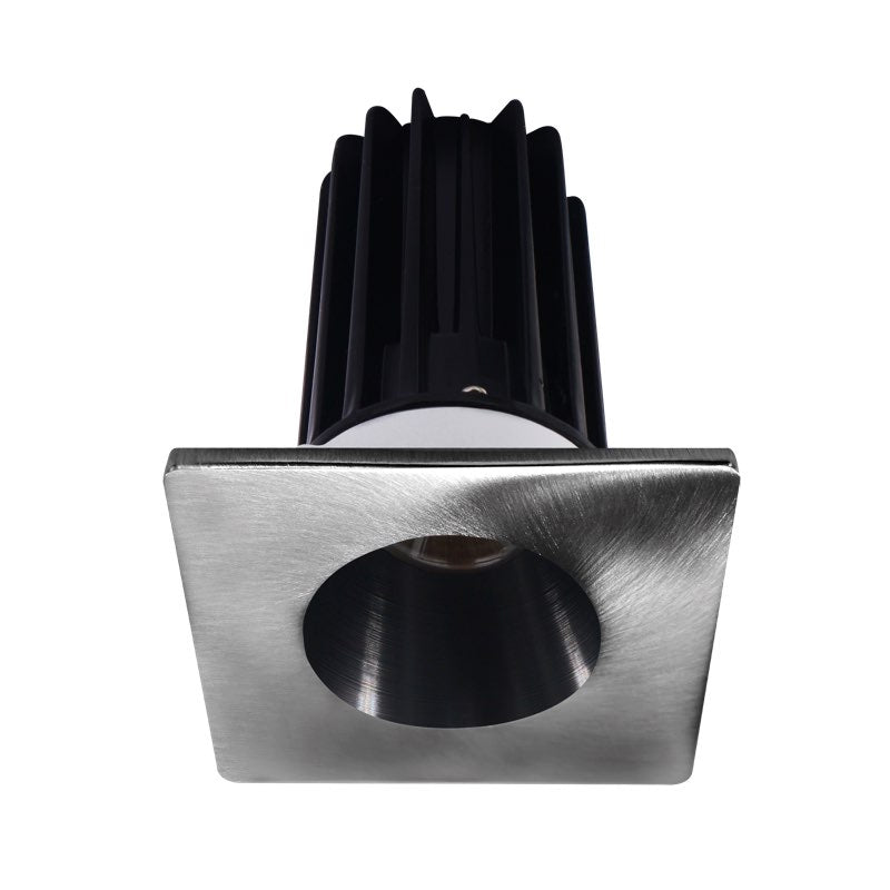 Lotus LED Lights LED-2-S8W2-27K-2RRBK-2STCH-24 2" LED Recessed Downlight - 8W - 2700K - 580 Lumens - Black Reflector - Square Chrome Trim - 24° - 120V