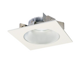 Nora Lighting NLCBS-4538527HZW 4" Cobalt Shallow High Lumen LED Trim, Square/Round Reflector, Haze / White, Lumens 850lm, Color Temperature 2700K