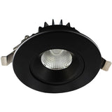 Lotus LED Lights AD-LED-4-S12W-DTW-BK-LREY Venus 4" Round Recessed Gimbal Led Downlight - 12w - Dim to Warm / 3k-18k - 700 Lumens - 120v - Black