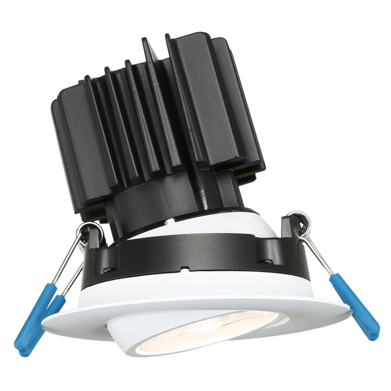Lotus LED Lights LL3G-5CCT-HO-WH 3" Eyeball Gimbal Led Downlight - High Output - 11w - 27k / 3k / 35k / 4k / 5k - 1,090 Lumens - 120v - White