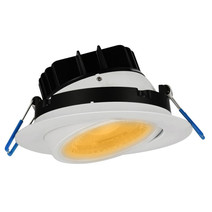 Lotus LED Lights LL4G-27K-WH 4" Eyeball Gimbal LED Downlight - 11W - 2700K - 960 Lumens - 120V - White