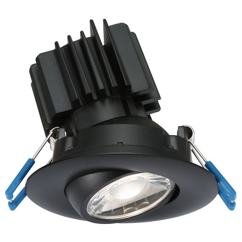 Lotus LED Lights LL3G-5CCT-HO-BK 3" Eyeball Gimbal LED Downlight - High Output - 11W - 27K / 3K / 35K / 4K / 5K - 1,090 Lumens - 120V - Black