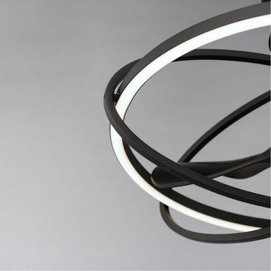 Maxim Lighting 61002SN Corona Fandelight Ceiling Fan - LED Ring Detail Close-Up