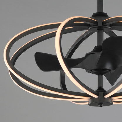 Maxim Lighting 61005BK Solstice Black Fandelight LED Close-Up Detail