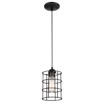 Westinghouse Lighting 6100600 1 light oil rubbed bronze mini pendant with cage shade
