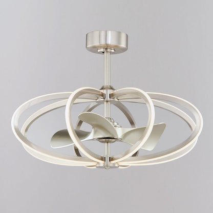 Maxim Lighting 61006SN Solstice Satin Nickel Fandelight Ceiling Fan - Alternate View