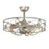 Maxim Lighting 61013SM Solitaire 6 Light Silver Mist Fandelier Ceiling Fan