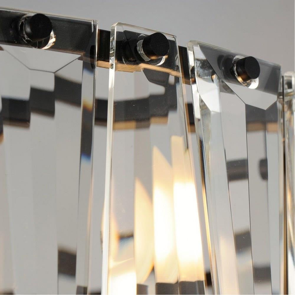 Maxim Lighting 61018GS Odeon Fandelier Beveled Glass Panel Close-Up
