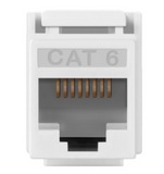 Enerlites 6104-I Audio/ Video Connectors CAT 6 Jacks, Ivory