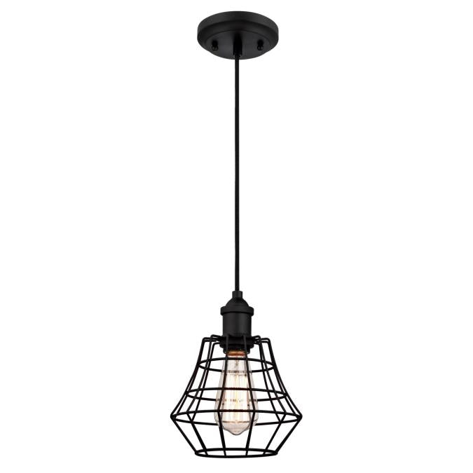 Westinghouse Lighting Nathaniel 1 light matte black mini pendant