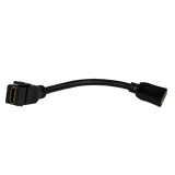 Enerlites 6108-BK HDMI Keystone Jack Pigtail Cable, Black