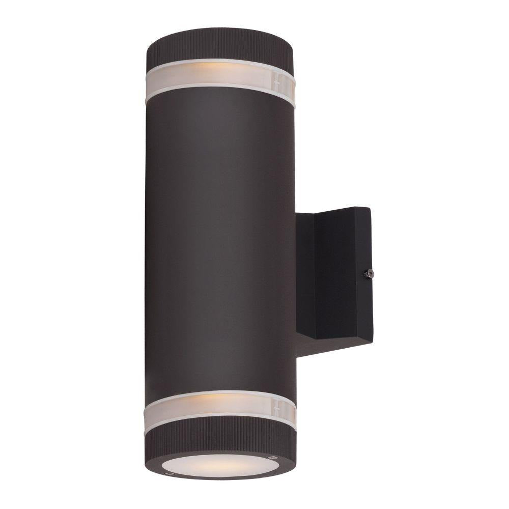 Maxim Lighting 6112ABZ Lightray 2 Light 12 Inch Architectural Bronze Outdoor Wall Sconce