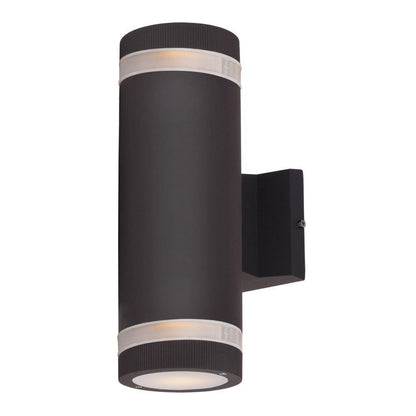 Maxim Lighting 6112ABZ Lightray 2 Light 12 Inch Architectural Bronze Outdoor Wall Sconce