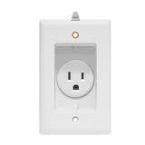 Enerlites 61150-TRRP-W Residential Grade 15A Recessed Tamper-Resistant Single Receptacle, White