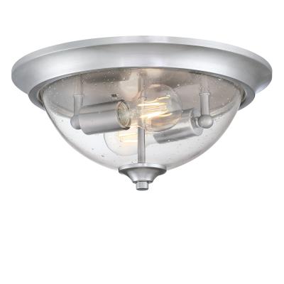 Westinghouse Lighting 6115900 Basset brushed nickel flush mount ceiling light
