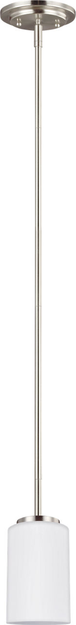 Generation Lighting 61160-962 Oslo mini pendant ceiling light in brushed nickel